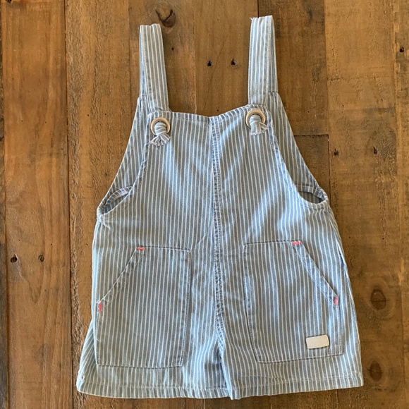 7 FOR ALL MANKIND GIRLS STRIPED TODDLER OVERALL - Picture 3 of 7